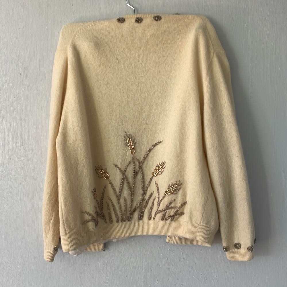 Vintage Crown Pacific beaded sweater - Picture 8 of 11